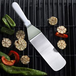 New Star Foodservice 36213 Plastic Handle Flexible Grill Turner/Spatula, 14.5-Inch, White