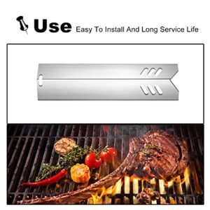 Clivimi Grill Heat Plates Shield for Backyard Grill BY14-101-001-05 BY16-101-002-06,Revoace Gas Grill GBC1690W GBC1705WV GBC1706W GBC1793W,Uniflame GBC1030WRS GBC1134W Stainless Steel Burner Cover 14"