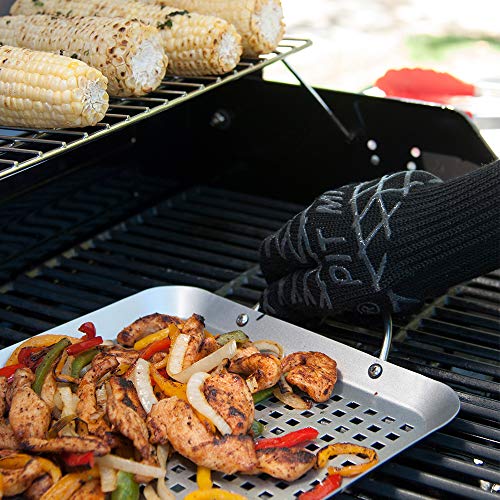 Charcoal Companion Ultimate Barbecue Pit Mitt Glove - For Grill or Oven - Measures 13" Long - CC5102.