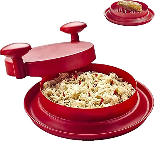 ZUOTENG Chicken Shredder, 10 Inch/25cm Meat Shredder, shredder for shredding and meat products, shredder tool with handle and non-slip base for easy use(Red)