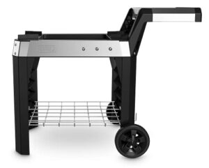 weber pulse grill cart, black