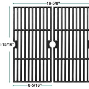 EasiBBQ Cast Iron Grill Grates for Charbroil 463633316 463672416 463642116 463250212 463672016 463672216, Cooking Grate for G460-0500-W1 G309-0019-W2 463631410 463251414 463672019 463672219 463645015