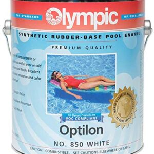 Optilon Synthetic Rubber Swimming Pool Paint - White - 1 Gallon