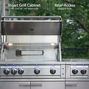 NewAge Products Inc. Outdoor Kitchen Classic 64" W x 24" D 3 Piece Set, Stainless Steel, 65067