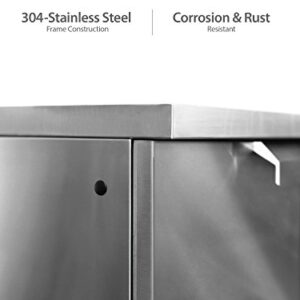 NewAge Products Inc. Outdoor Kitchen Classic 64" W x 24" D 3 Piece Set, Stainless Steel, 65067