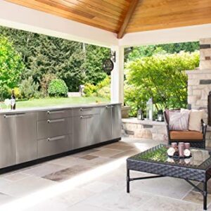 NewAge Products Inc. Outdoor Kitchen Classic 64" W x 24" D 3 Piece Set, Stainless Steel, 65067