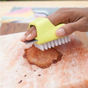 Charcoal Companion CC4108 HIMALAYAN SALT PLATE SCRUBBER BRUSH