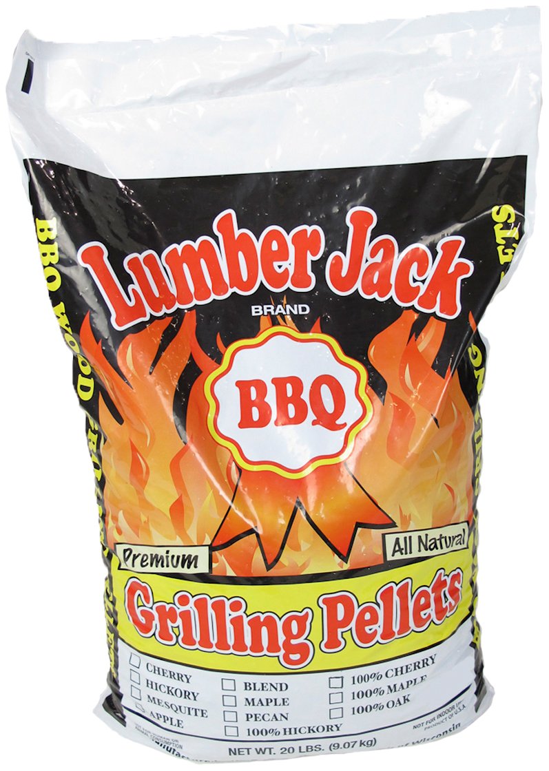 Lumber Jack 100-Percent Hickory Wood BBQ Grilling Pellets, 20-Pound Bag