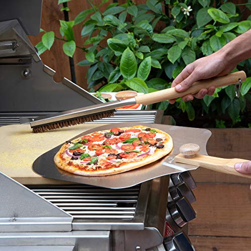 Pizzacraft Pizza Oven Accessories/Folding Peel & Stone Brush -