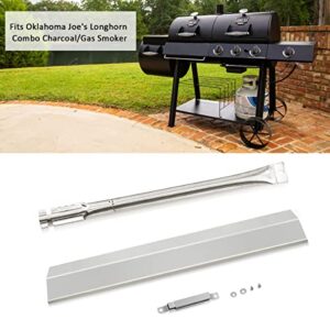 Grill Replacement Parts for Oklahoma Joe's Longhorn Combo 3-Burner Charcoal/Gas Smoker Grill 12201767 14201767 15202029 16202046 18202083 l, 1767054 Heat Tent 1767017 Burner Adjustable Crossover Tube