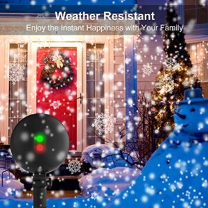 Christmas Lights Projector Laser Light Xmas Spotlight Projectors Waterproof Outdoor Landscape Spotlights for Holiday Halloween Yard Decorations (Multi-Colored)