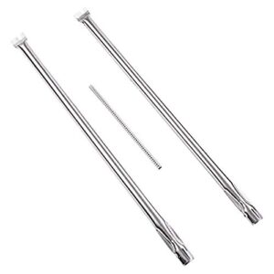 GasSaf Burner Tube Set Replacement for Weber 7507, Spirit S-200, S-210, E-200, E-210, Spirit 500, Spirit 500LX, Genesis Silver A Grill Parts, 27 inch 304 Stainless Steel Gas Grill Burner Tube Kit