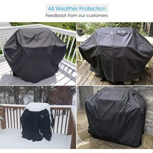 Unicook Heavy Duty Waterproof Barbecue Gas Grill Cover, 75-inch XX-Large BBQ Cover, Special Fade and UV Resistant, Durable and Convenient, Fits Grills of Weber Char-Broil Nexgrill Brinkmann and More