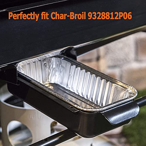 BBQ Future 20-Pack Aluminum Foil BBQ Grease Grill Drip Pans Replacement for Char-Broil 9328812P06, 7" L x3.5 W x1.5 D