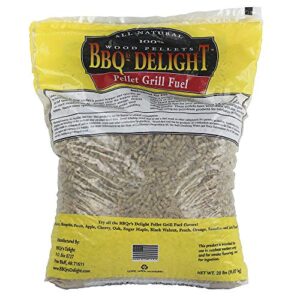 BBQR's PEL-Sug Delight Sugar Maple Flavor BBQ Wood Pellets Grill Fuel with 20 Lb Bag All Natural