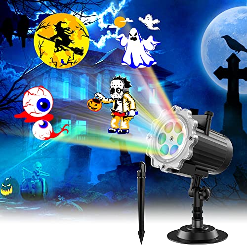 Holiday Projector Lights Outdoor, Holiday Decor Lights, 12 HD Slideshows for Valentines Christmas Holiday Birthday Xmas Party Landscape Decorations