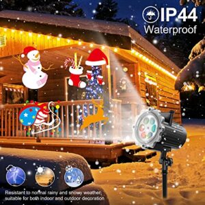 Holiday Projector Lights Outdoor, Holiday Decor Lights, 12 HD Slideshows for Valentines Christmas Holiday Birthday Xmas Party Landscape Decorations