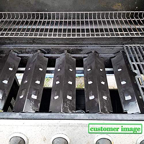 Hongso Grill Grates and Heat Plates Replacement for Gas Grill Charbroil 463230515 463239915 463235513 463235214 463234513 463234512 5 Burner Grills