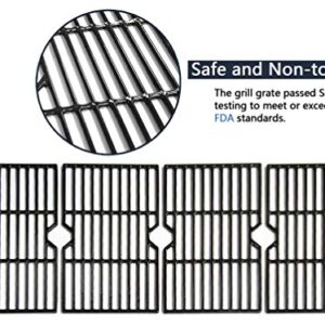 Hongso Grill Grates and Heat Plates Replacement for Gas Grill Charbroil 463230515 463239915 463235513 463235214 463234513 463234512 5 Burner Grills