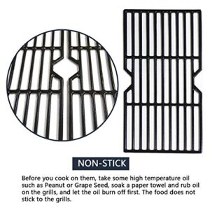 Hongso Grill Grates and Heat Plates Replacement for Gas Grill Charbroil 463230515 463239915 463235513 463235214 463234513 463234512 5 Burner Grills