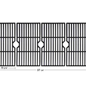 Hongso Grill Grates and Heat Plates Replacement for Gas Grill Charbroil 463230515 463239915 463235513 463235214 463234513 463234512 5 Burner Grills