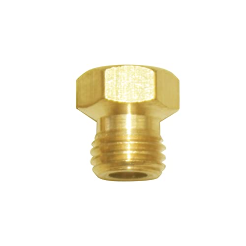 Joywayus Brass Jet Nozzle Thread M6x0.75mm Hole 0.5mm Propane LPG Gas Pipe Water Heater DIY Burner Parts (Pack of 10)