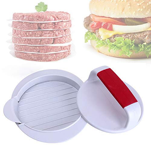 ANEUHS Burger Press Hamburger Press Patty Maker Mold Perfectly Sized 4 5/8? Burger Mold Rings Easy Release Hamburger Patty Press for BBQ Grill Accessories