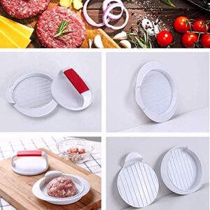 ANEUHS Burger Press Hamburger Press Patty Maker Mold Perfectly Sized 4 5/8? Burger Mold Rings Easy Release Hamburger Patty Press for BBQ Grill Accessories