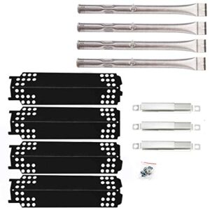 htanch ppcz01(4-pack) sa4841(4-pack) 15″ heat plate and burner replacement for charbroil 461334813, 463234413, 463436213, 463436215, 466334613, 466342014, 466436213, 466436513, 467300115