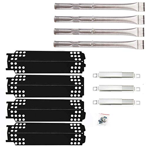 Htanch PPCZ01(4-Pack) SA4841(4-Pack) 15" Heat Plate and Burner Replacement for Charbroil 461334813, 463234413, 463436213, 463436215, 466334613, 466342014, 466436213, 466436513, 467300115