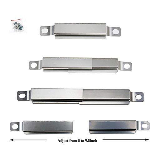 Htanch PPCZ01(4-Pack) SA4841(4-Pack) 15" Heat Plate and Burner Replacement for Charbroil 461334813, 463234413, 463436213, 463436215, 466334613, 466342014, 466436213, 466436513, 467300115