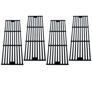 direct store parts dc114 (4-pack) polished porcelain coated cast iron cooking grid replacement for chargriller, king griller gas grill (4)