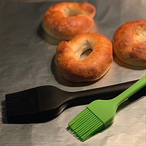 Silicone Basting Pastry Brush Set (2 Pack) COMMERCIAL GRADE Large and Small Brushes - Kitchen Oil Brush Set for Baking, Cooking, Barbecue BBQ, Marinating and Basting Dishwasher safe Food Grade