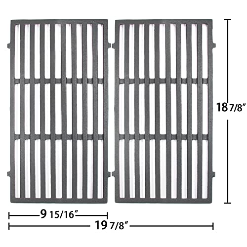 Hongso 18 7/8 Grill Grates and Heat Deflectors Replacement for Weber Genesis II 210 and Genesis II LX 240 Series Gas Grills 2017 and Newer, 66094 66801 66039 66684