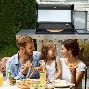 Skyflame Universal Stainless Steel Pizza Oven Kit with 20-30 inch Adjustable Width, Grill Top Pizza Oven Box for Most Gas Grills/Pellet Grill Conversion Kit