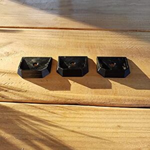 Ooni Uuni Pizza Oven Table Mounts 3 Pack (3D printed Ooni Shoes) DOES NOT FIT KARU 16 (Black)