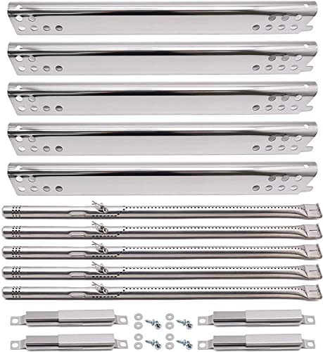 Yiming Grill Replacement Parts for Charbroil Performance 5 Burner 463347519, Charbroil 463347017, 463335517, 463276517, 463244819 Grill Models, Heat Plates, Burners, Carryover Tubes Replacement.