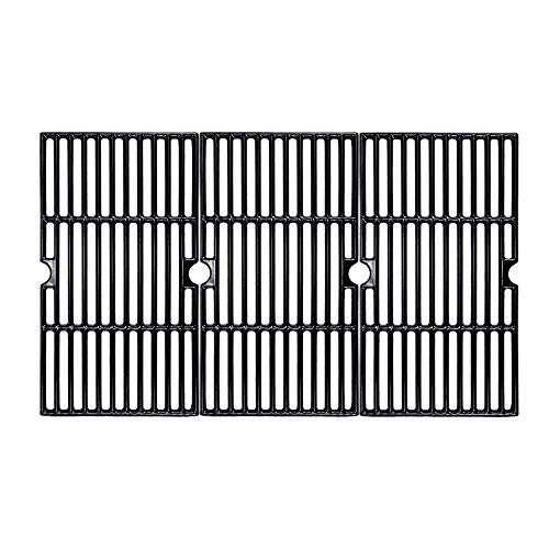 BBQMall 16 7/8" Porcelain Enameled Cast Iron Grill Cooking Grates for Charbroil 463440109, 463432215, 463436213, 463436215, 463420508, 463420509 463420511 463461613 Gas Grills Grates Replacement Parts