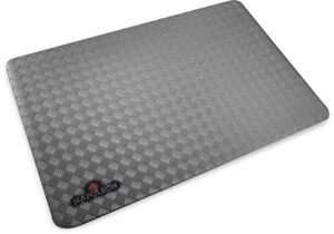 napoleon bbq grill mat – bbq grill accessory, safety product, non-slip, diamond plate pattern, grey, stylish, protect your decking, fits bbq grills prestige pro 500 size and smaller