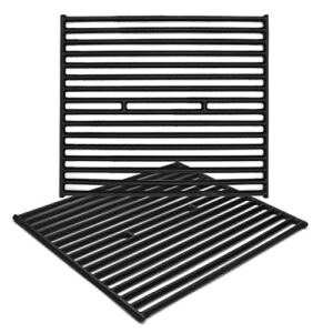 hongso 15″ matt cast iron cooking grates for broil king 986557, 945587, 94644, 94647, crown 10, 20, 40, 90, signet 20, 70, 90, broil-mate, sterling grill, 38170121, 10225-t436, pcd362, set of 2
