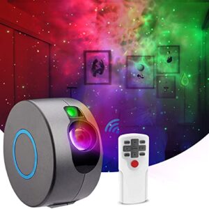 star projector,night light projector with remote,360 rotating starry sky galaxy projector, led night star projector with 15 mode for bedroom, game rooms, home theatre, party