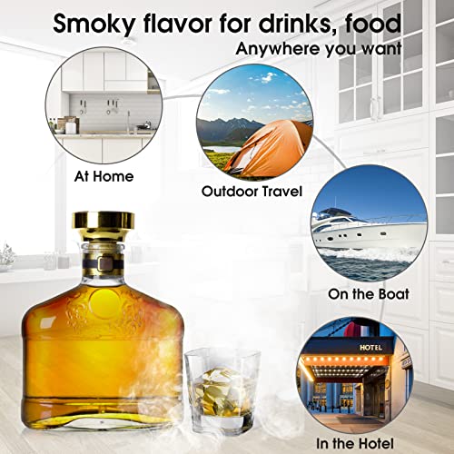 Safer US- Design Smoking Gun Making Smoked Flavor Meat Veggies Drinking in Few Seconds-Gift Box and Storage Packing…