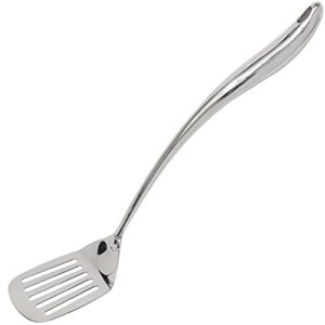 stainless steel spatula – dishwasher safe metal turner for cooking, grilling – 15 3/8 inch long