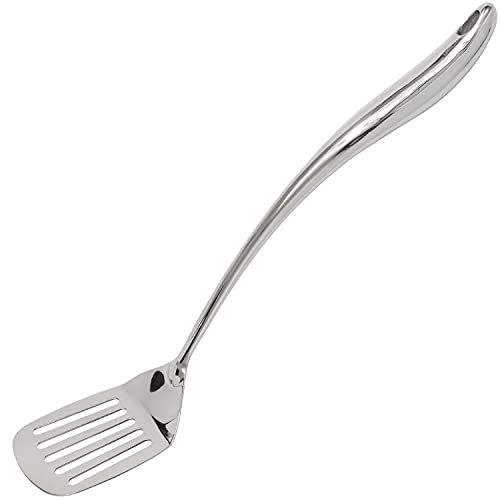 Stainless Steel Spatula - Dishwasher Safe Metal Turner for Cooking, Grilling - 15 3/8 Inch Long