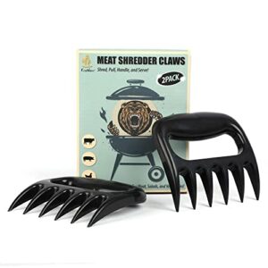 econour bear claw meat shredder for bbq | meat claws for perfect shredding | bbq claw for shredding meat, chicken, pulled pork, turkey and beef | bbq grill accessories for carvings, handling, lifting