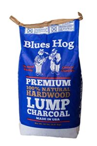 blues hog cp90920 natural hardwood lump charcoal, 20 lbs