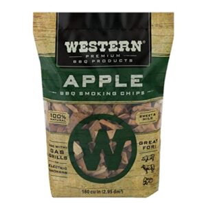 western apple smoking chips, 2-pound bags (pack of 6)