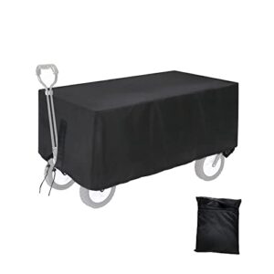 theelves collapsible wagon cover(only cover ),outdoor folding garden wagon cart cover heavy duty,waterproof dustproof uv resistant only cover- 38″ l x 22″ w x 20″ h