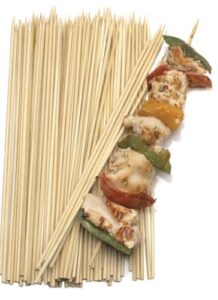 norpro 9-inch, 100 count bamboo skewer, brown