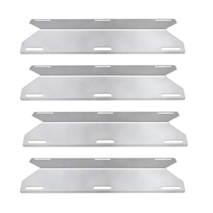 sp1231 (4-pack) stainless steel heat plate, heat shield, heat tent, burner cover, vaporizor bar, and flavorizer bar for costco kirland, glen canyon, jenn-air, nexgrill, sterling forge, lowes model grills
